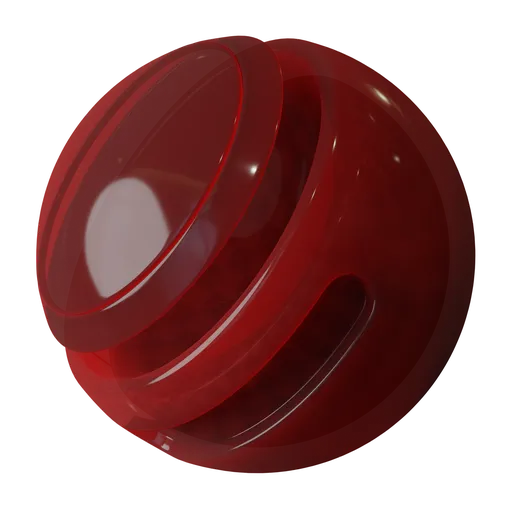 Translucent procedural red plastic