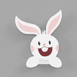 Hanging Easter Bunny Fence Art