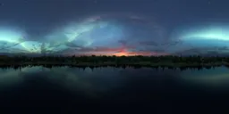 Night Sky Aurora Lights