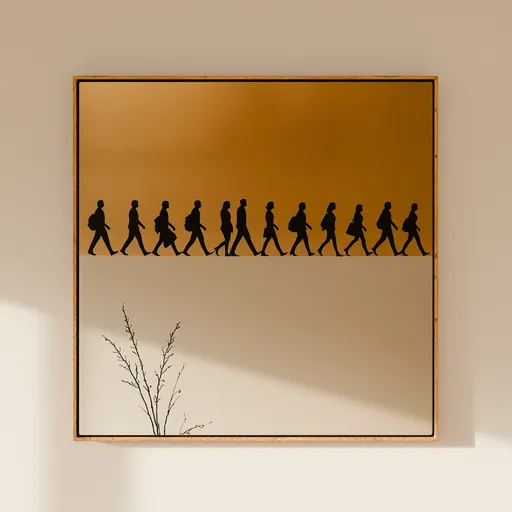 Framed Wall Art — Silhouette Commute