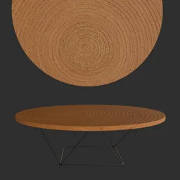 Center wooden table