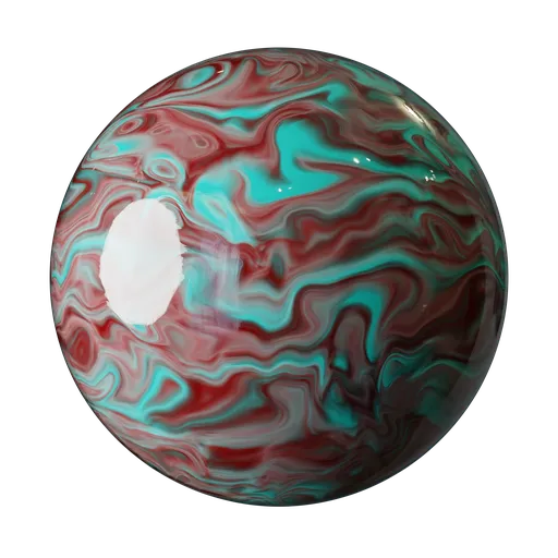 Acetate - Swirling Fluid Pattern