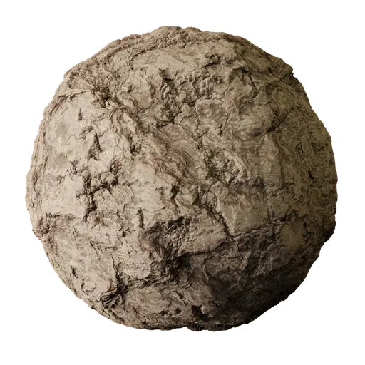 Highly detailed PBR rock texture for Blender 3D artists, perfect for realistic terrain modeling in virtual environments.