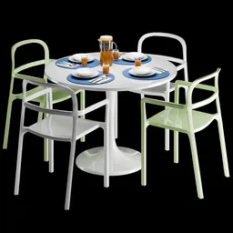 IKEA DOCKSTA Table & YPPERLIG Chair Set