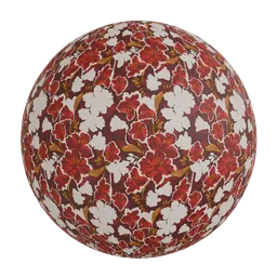 Floral motifs wallpaper