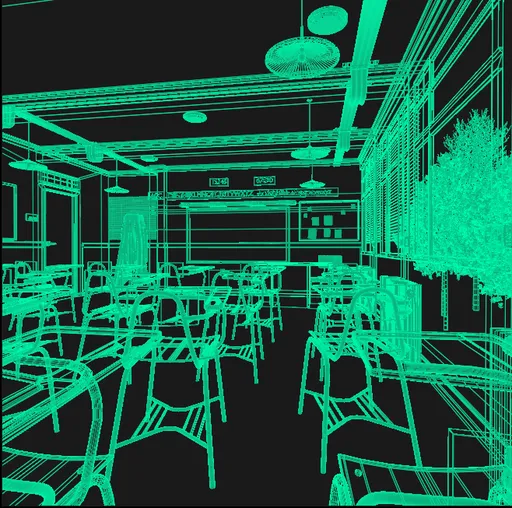 Stylized Anime Classroom Sunset