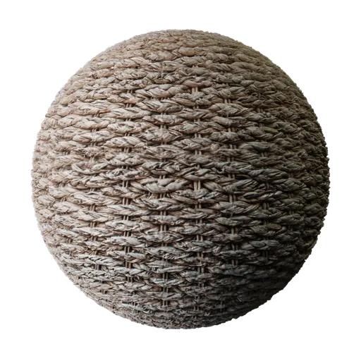 2K PBR Basket Weave texture for 3D modeling in Blender with realistic wood displacement details.