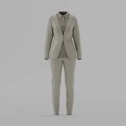 Blazer, Shirt & Trousers Set