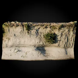 Eroded Riverbank Cliff
