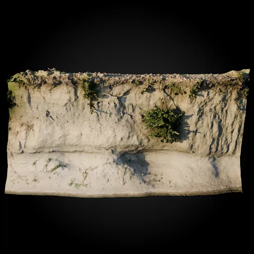 Eroded Riverbank Cliff