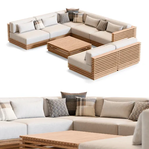 Batten Modular Outdoor Sofa