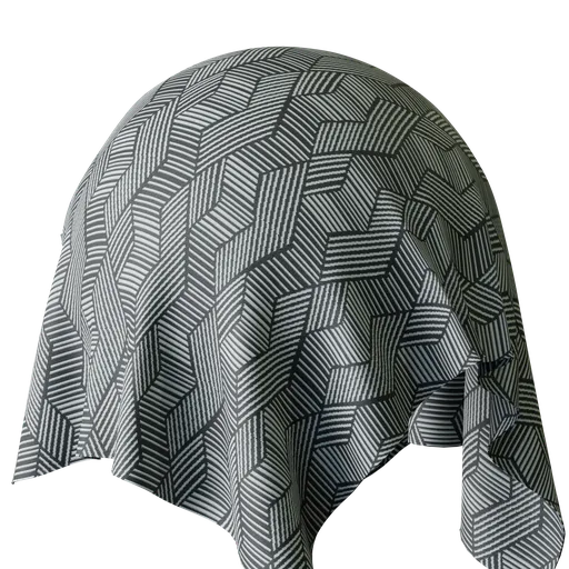Geometric Black Jacquard