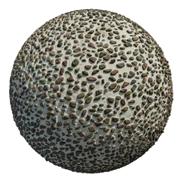 Scan small cobblestone pavement