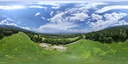 Highsky green forest grassland