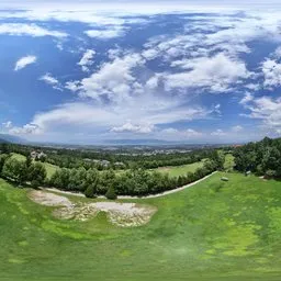 Highsky green forest grassland