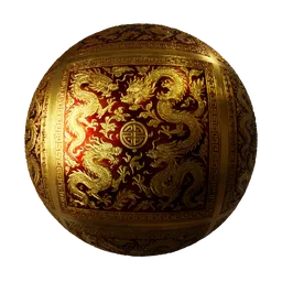 Imperial Dragon Gold Red Relief