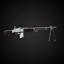 World at War Game-Ready Gun + 4k Textures | Blenderkit Series