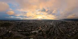 Dramatic City Sunset Sky