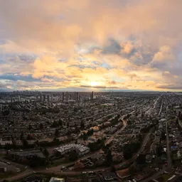 Dramatic City Sunset Sky
