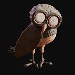 Athens Owl Statue Brown