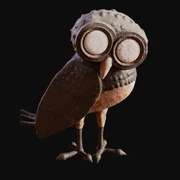 Athens Owl Statue Brown