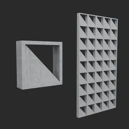 Ventilation Blocks Wall (Diag. Design)