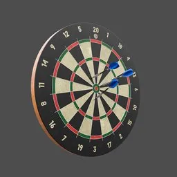 Classic Dartboard with Darts