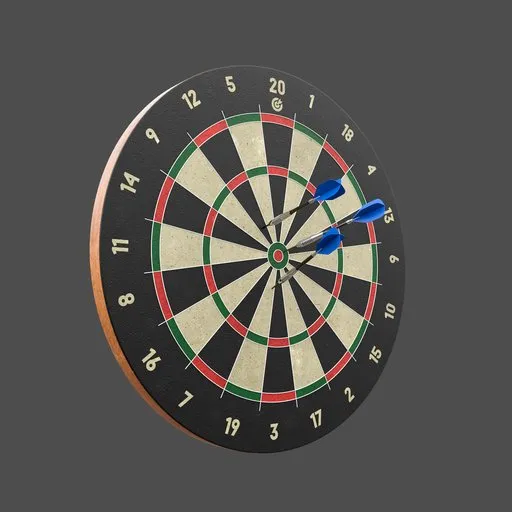 Classic Dartboard with Darts