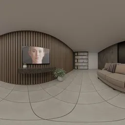 Modern Bedroom Living Suite Interior