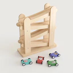 Wooden Toy Car Track
