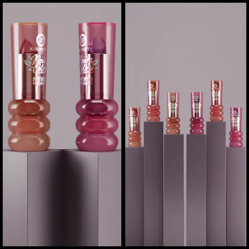 Lip balm lpstick shades mockup