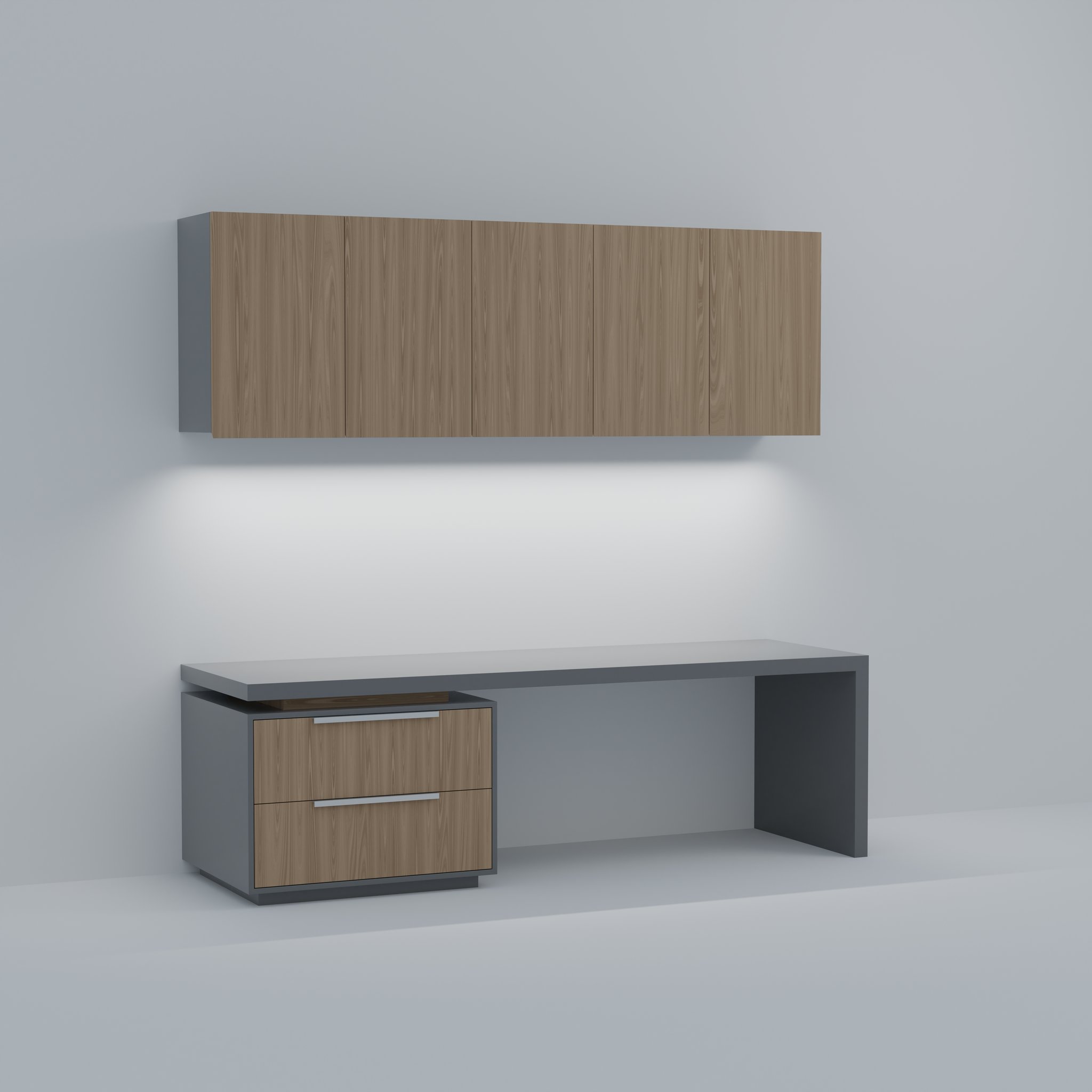 Home Office Desk | 3D Desk models | BlenderKit