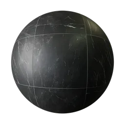 Black Marble Floor Tiling