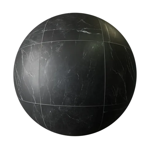 Black Marble Floor Tiling
