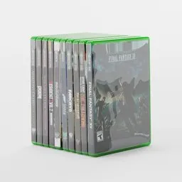 "Set of 10 Xbox One Games Rendered in Blender 3D - Featuring Tomb Raider and Telltale Style, High Resolution and Realistic Photo Quality"