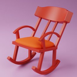 Stylized cartoon Rocking Chair