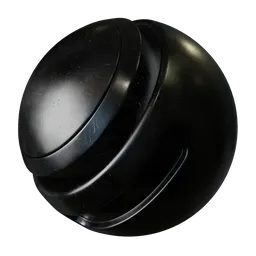 Black procedural scratched plastic