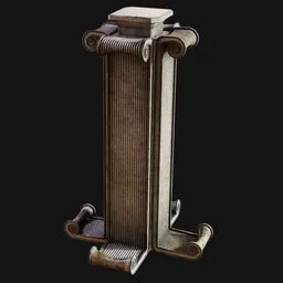 Ionic Scroll Pedestal Stand