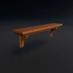 Decorative Wooden Wall Shelf