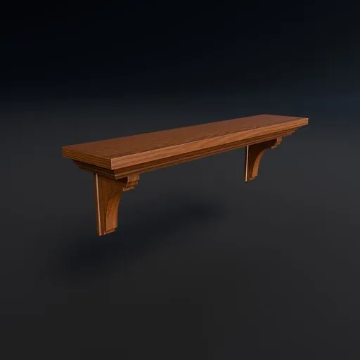 Decorative Wooden Wall Shelf