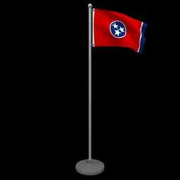 Animated Flag of Tennessee State