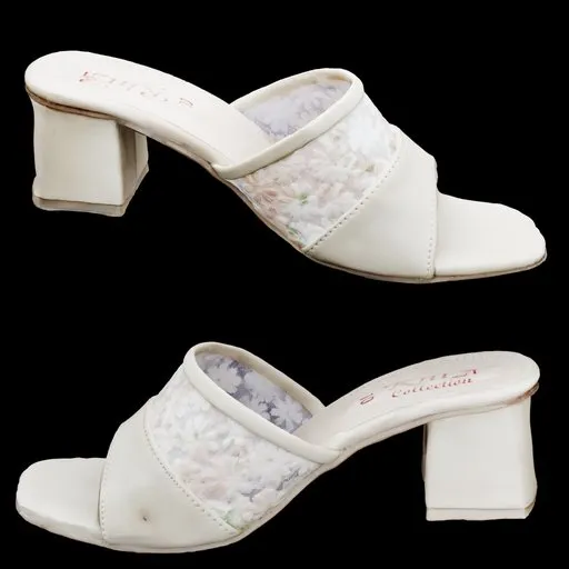 Floral Block Heel