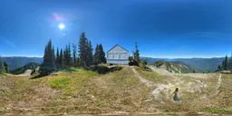 Mountain Cloud Bluesky Tree Forest House