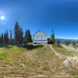 Mountain Cloud Bluesky Tree Forest House