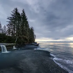 Ocean Coast Cloudy Sunrise