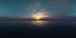 Sunset Sky Golden Aerial