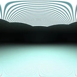 Futuristic Soft-Lit Interior Hall