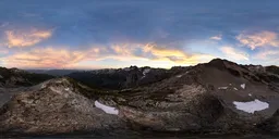 Mountain Landscape Cloudy Sunset