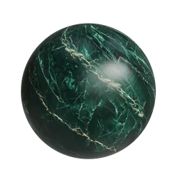 Dark green marble