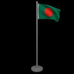 Animated Flag of Banglades